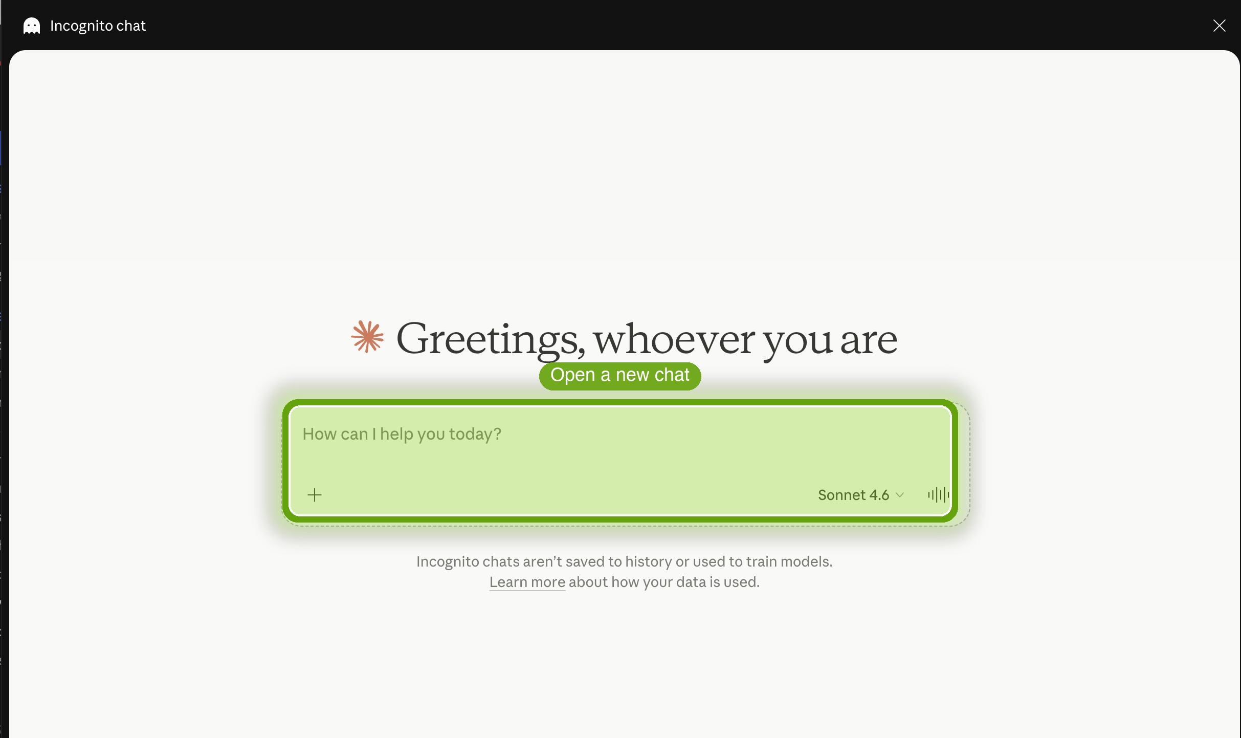 Open a fresh Claude chat — Whipscribe tools are available